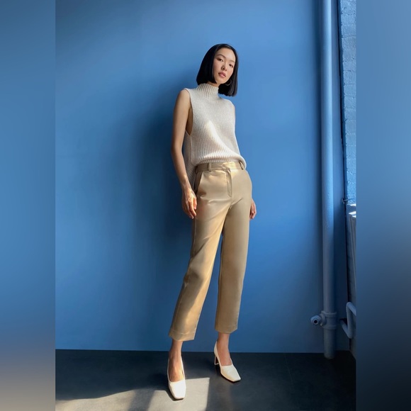 NWT Babaton Command Vegan Straight Pant in Soft Sand size 6 - Picture 1 of 16